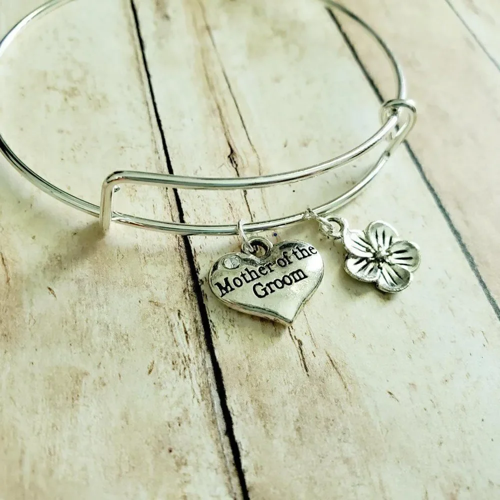 Mother of the Groom Wedding Bracelet, Mother Son Gift